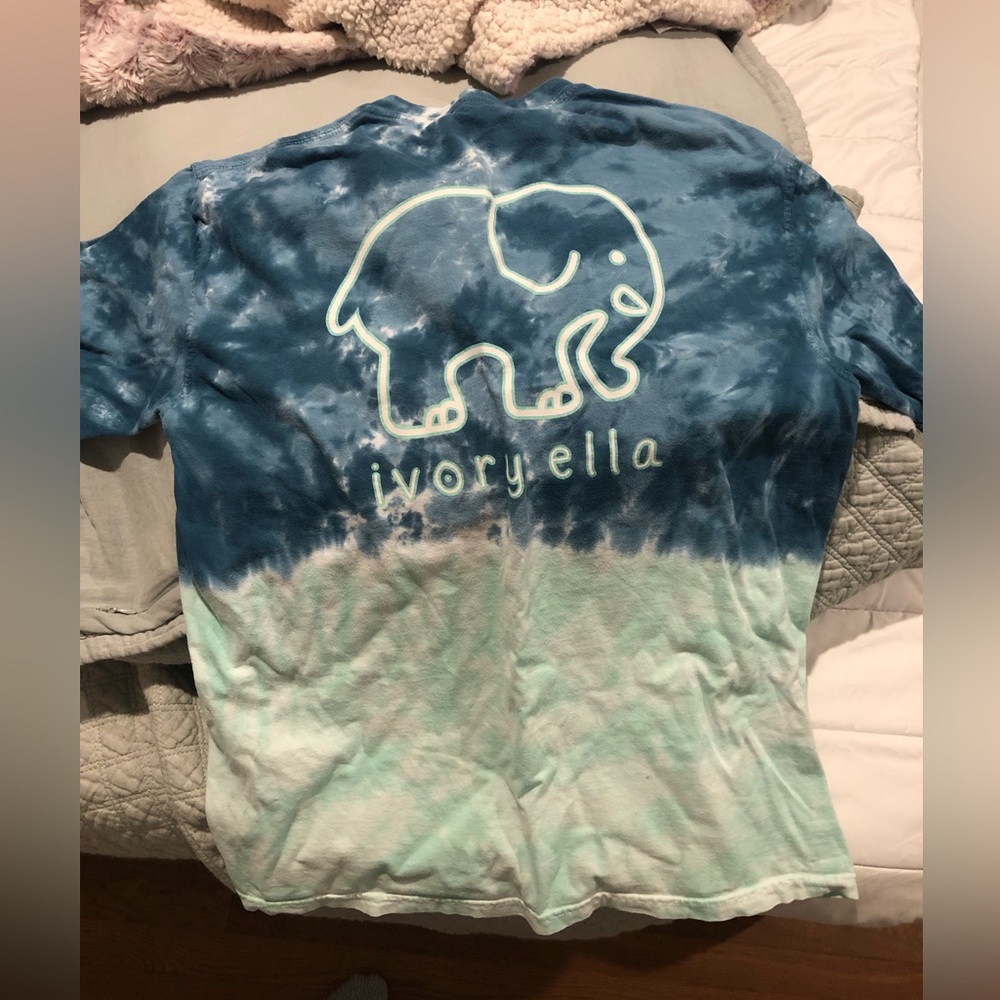 Cute ivory Ella tie dye T-shirt